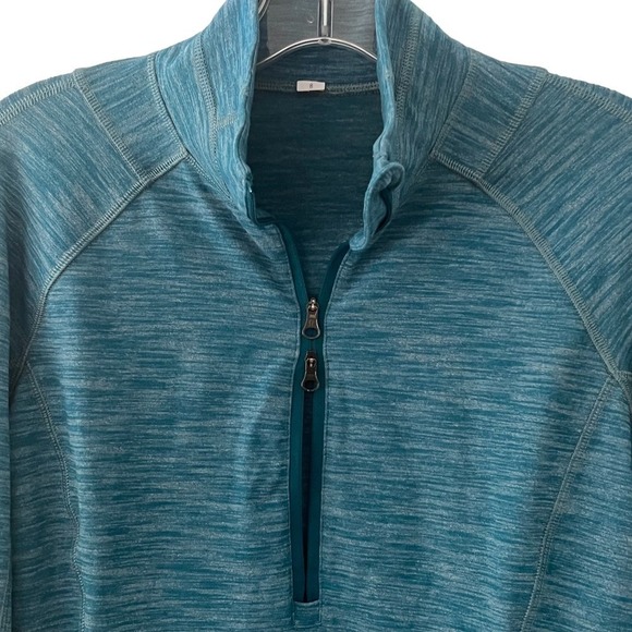 Lululemon Run 1/2 Zip Long Sleeve Top size 8 Blue NWOT - Picture 5 of 10